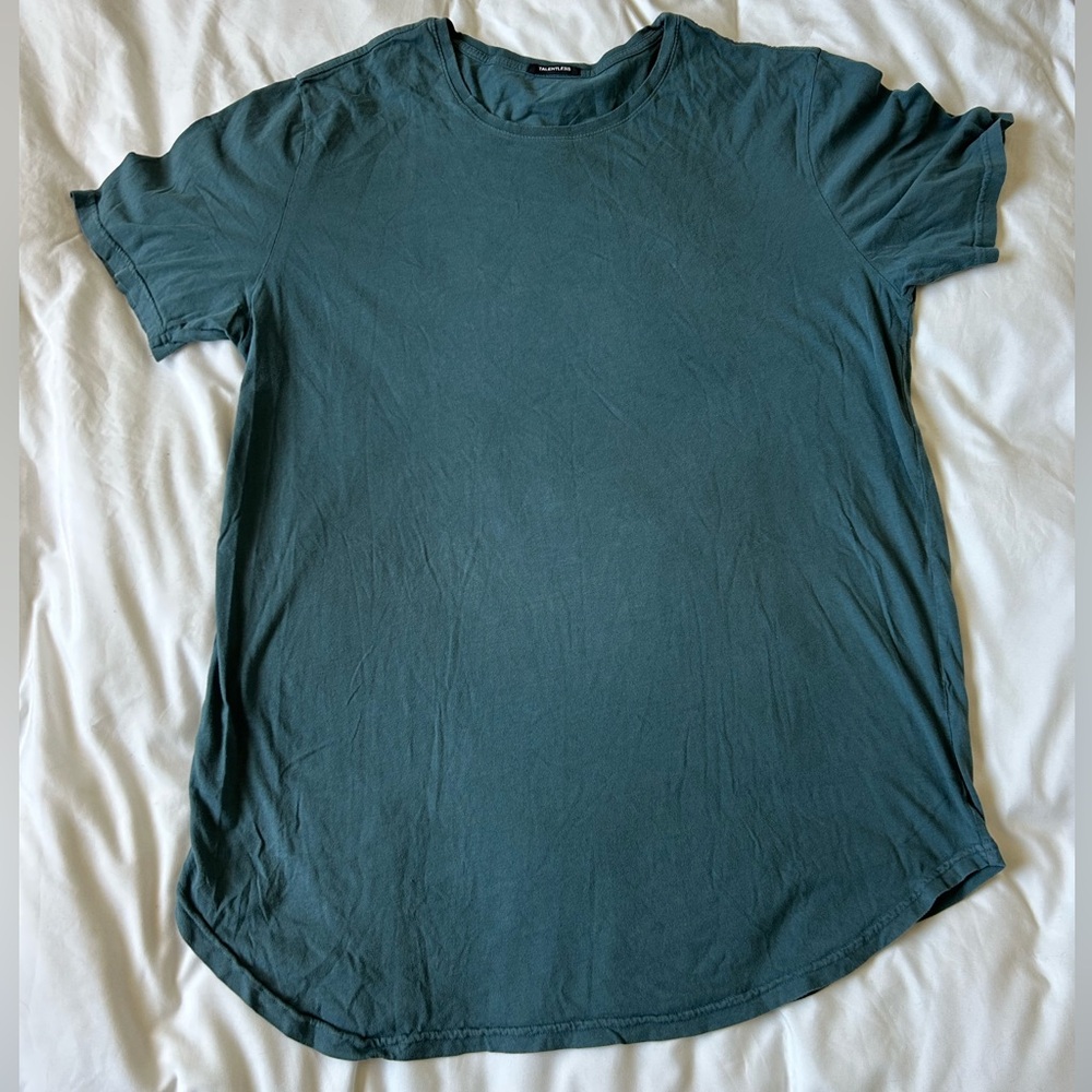 Talentless 100% Cotton Teal Crewneck Tee Size XL